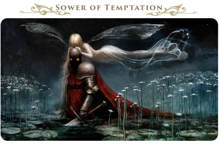 Ultra Pro - Playmat - Stitched Edge Limited Editon - Signed By Seb McKinnon - Sower of Temptation