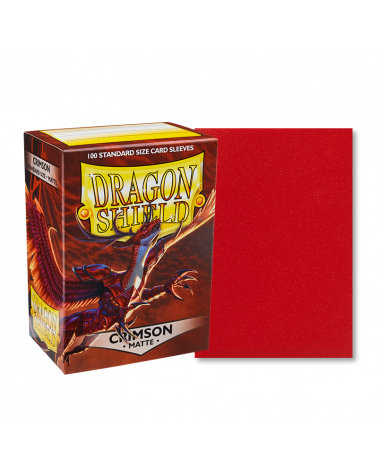 Dragonshield Crimson - Matte Sleeve - 100