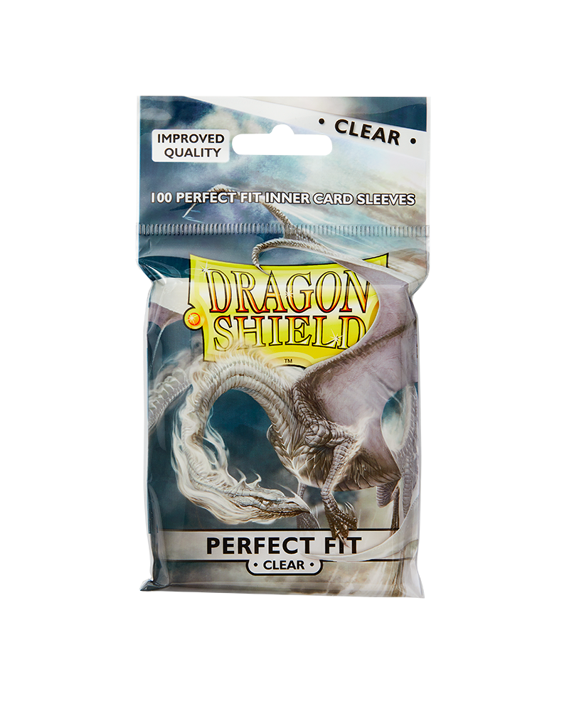 Perfect fit Dragon shield sleeves clear 100