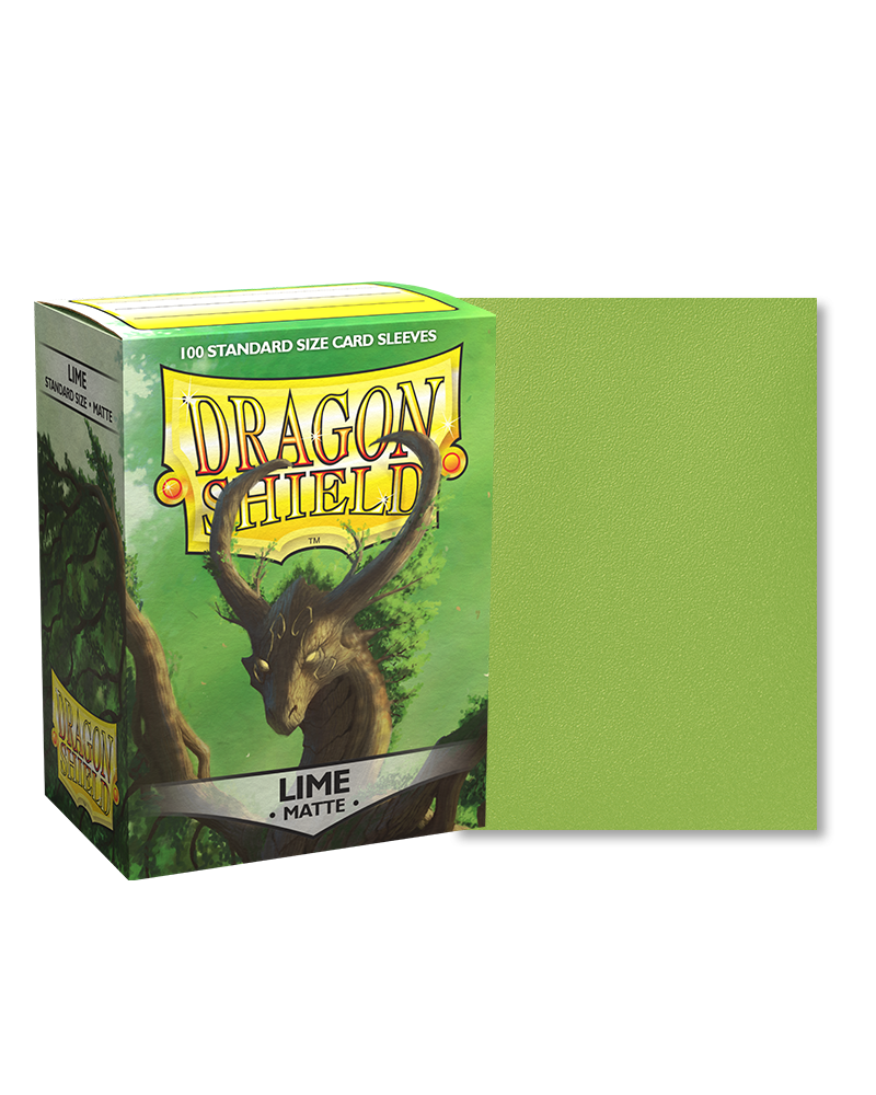 Dragonshield Lime matte sleeve 100