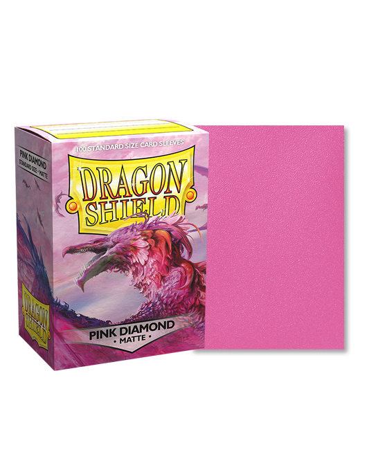 Dragonshield Pink diamond matte sleeve 100