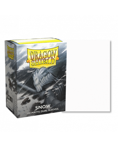 Dragonshield snow matte sleeve 100